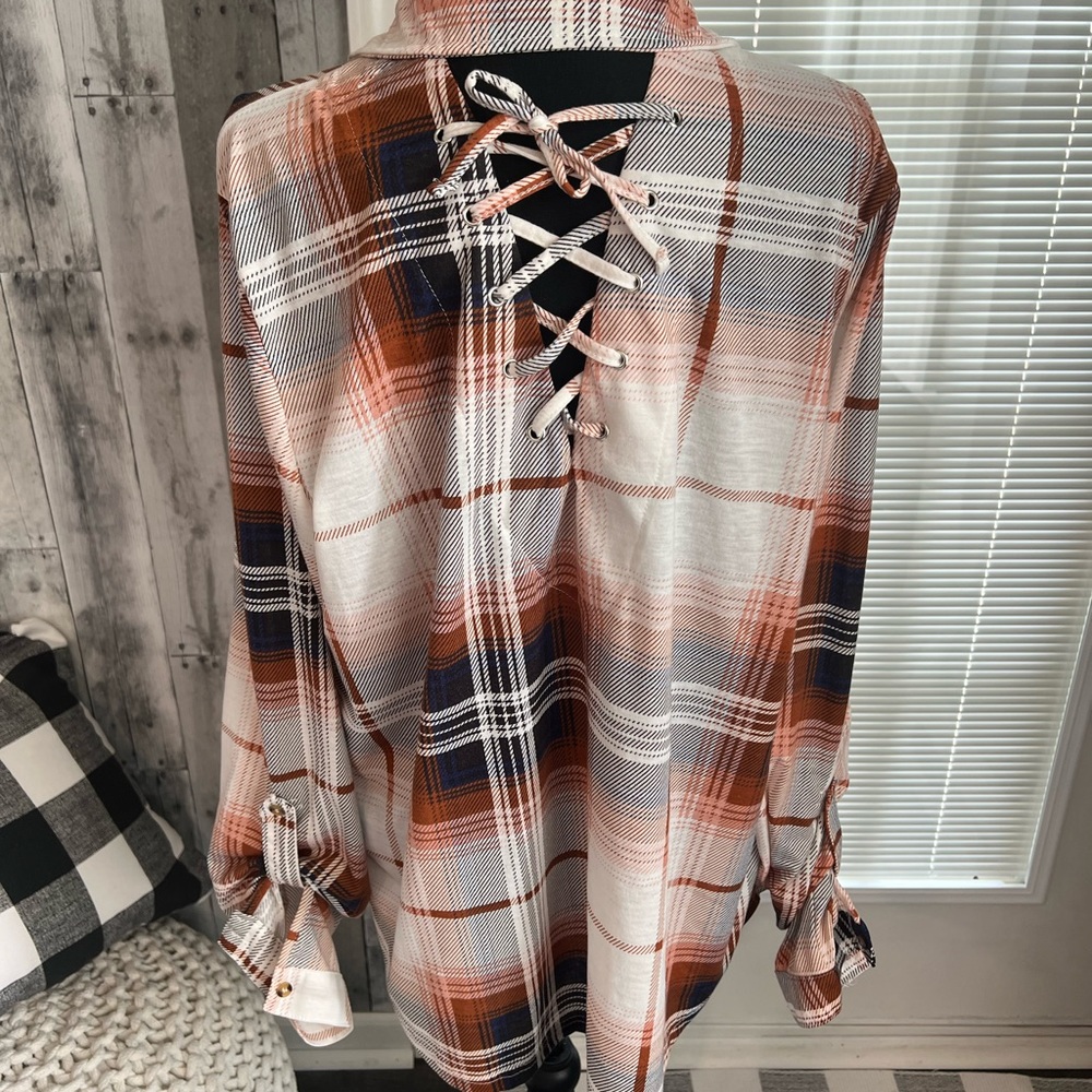 Modish Rebel Plaid Button Up